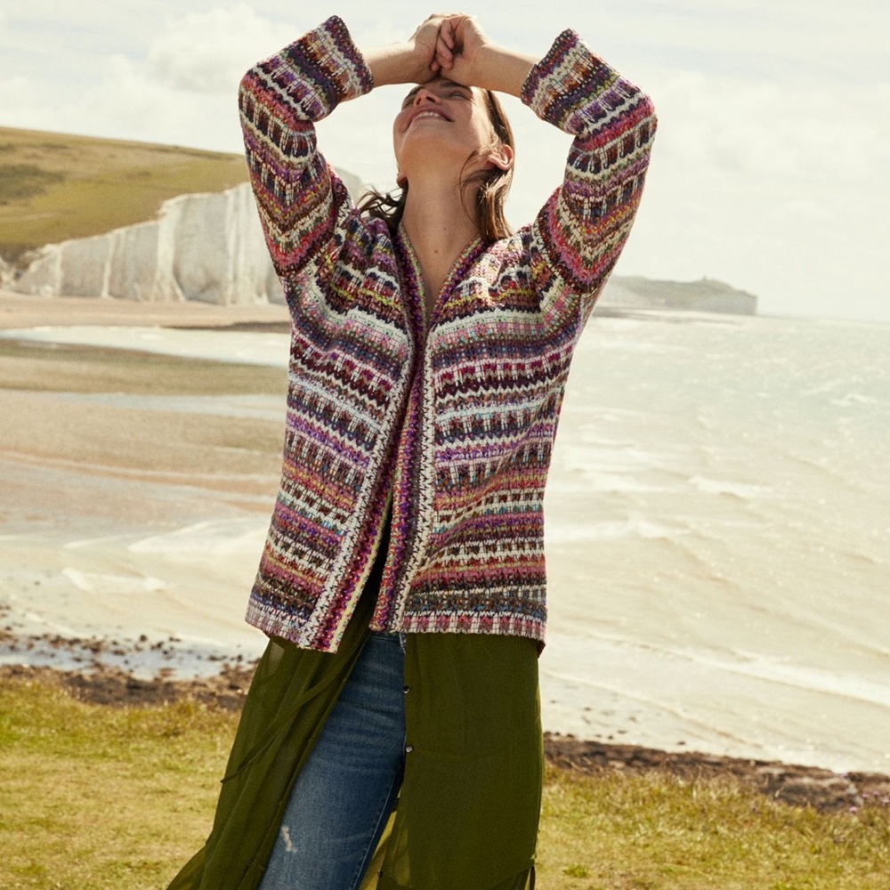 Anthropologie/dRA Los Angeles Knit Kimono Cardigan, Size Small, EUC
